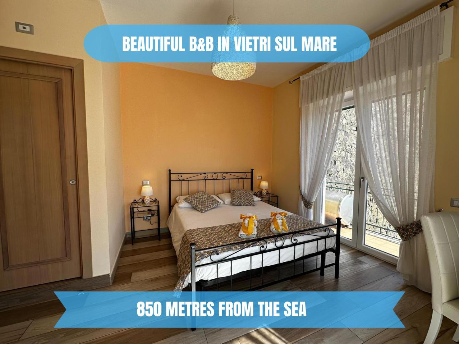 ---5 Minutes From The Sea ---Panorama And A-C Bed and Breakfast Vietri Exteriör bild